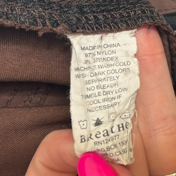 prAna Breathe Belted Hiking Convertible Cargo Pant Mens Large 32 Inseam Brown - Picture 6 of 13